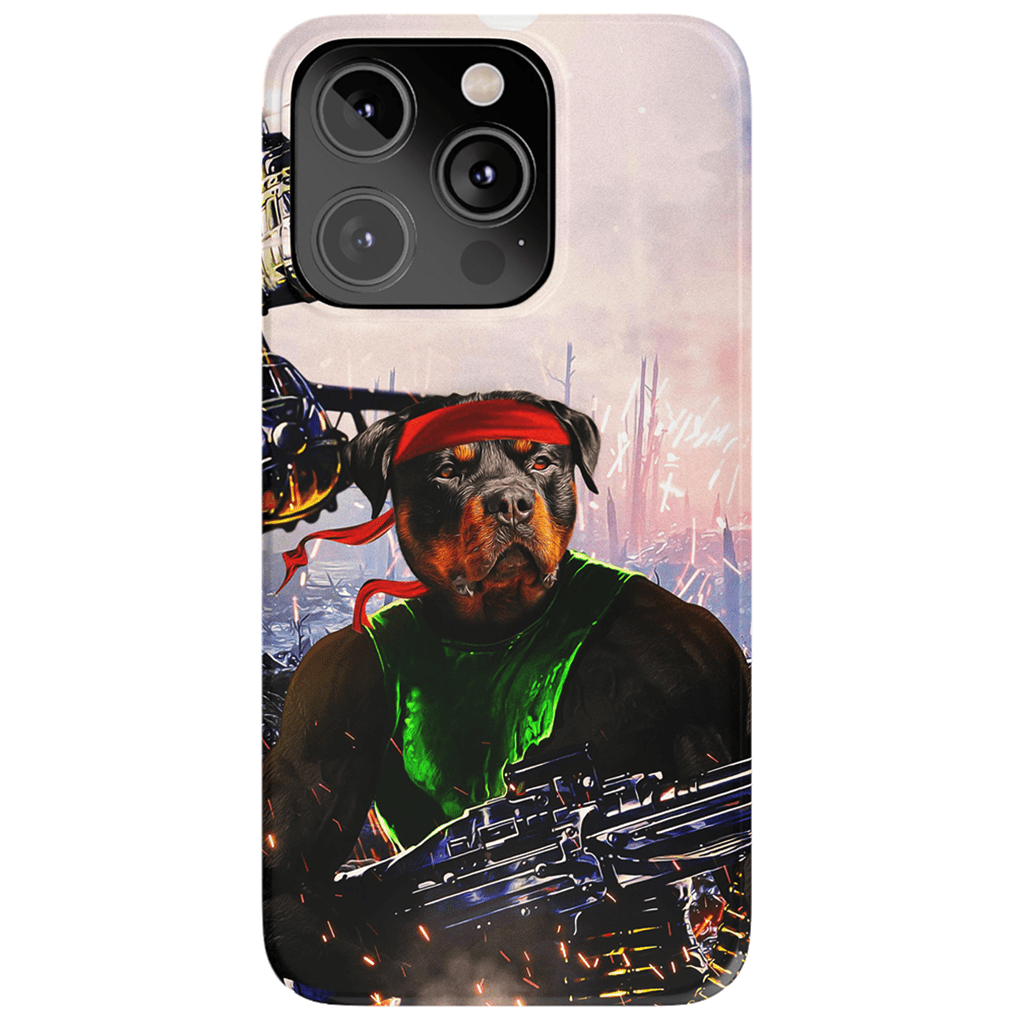 Funda para teléfono personalizada &#39;Rambo Doggo&#39;