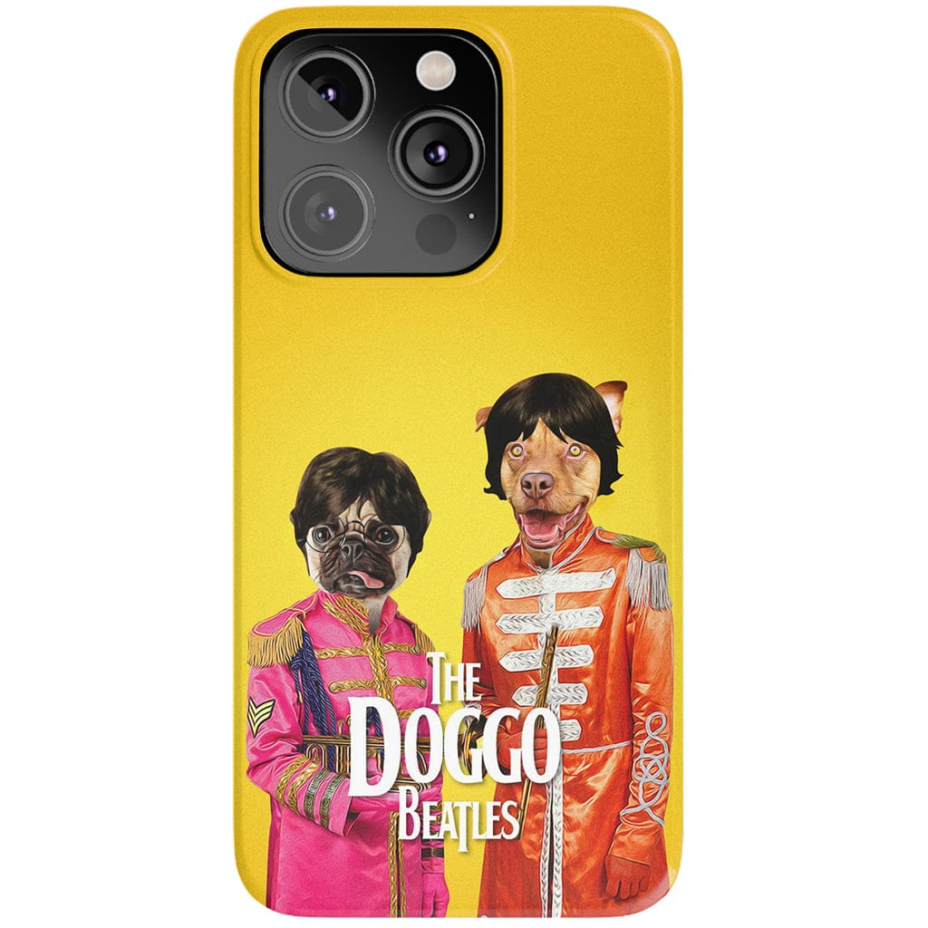 Funda personalizada para teléfono con 2 mascotas &#39;The Doggo Beatles&#39;