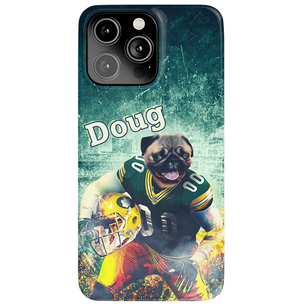 Funda personalizada para teléfono con perro &#39;Green Bay Doggos&#39;