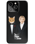 Funda para teléfono personalizada 'El padre gato y la madre gato'