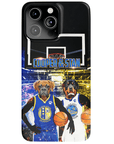 Funda personalizada para teléfono con 2 mascotas 'Golden State Doggos'