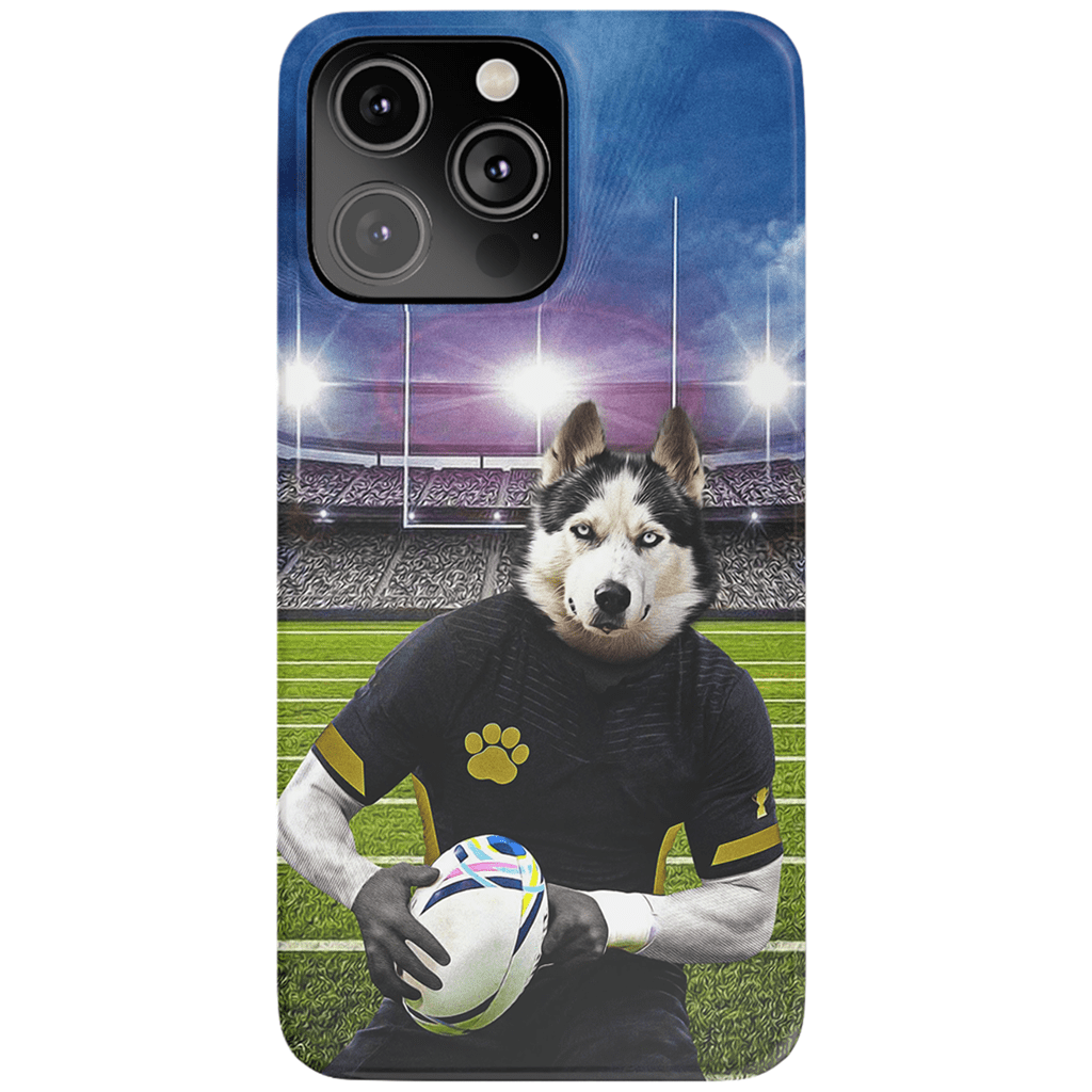 Funda para móvil personalizada &#39;El jugador de rugby&#39;