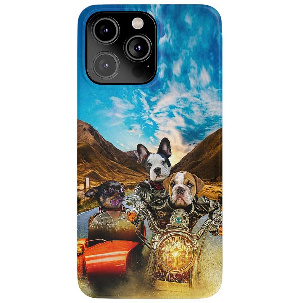 &#39;Harley Wooferson&#39; Funda personalizada para teléfono con 3 mascotas