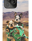 Funda personalizada para teléfono con 2 mascotas 'Kawadawgi Riders'