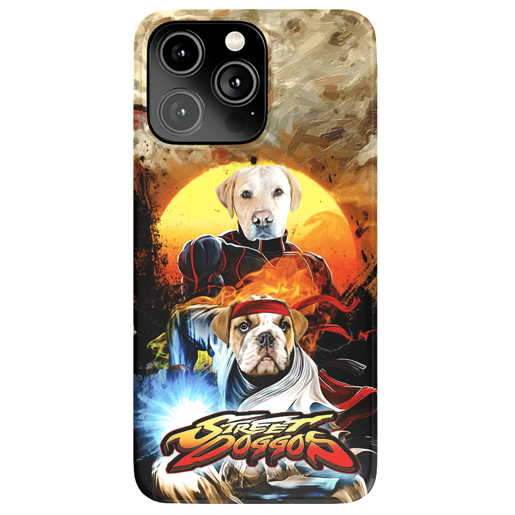 Funda personalizada para teléfono con 2 mascotas &#39;Street Doggos&#39;