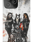 Funda personalizada para teléfono con 4 mascotas 'Kiss Doggos'