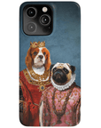 Funda personalizada para teléfono con 2 mascotas 'Reina y Archiduquesa'