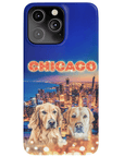 Funda personalizada para teléfono con 2 mascotas 'Doggos Of Chicago'