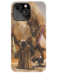 Funda personalizada para teléfono con 2 mascotas 'Yodogg &amp; Jedi-Doggo'