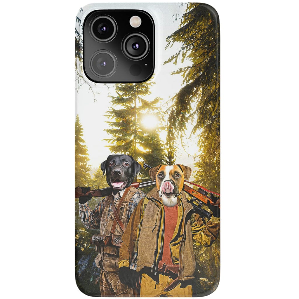 Funda personalizada para teléfono con 2 mascotas &#39;The Hunters&#39;