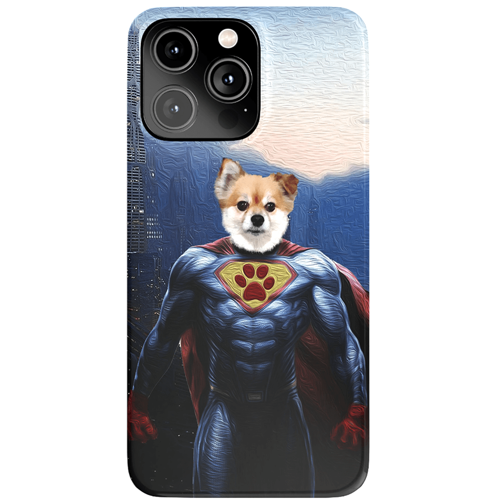 Funda personalizada para teléfono con mascota &#39;Super Dog&#39;