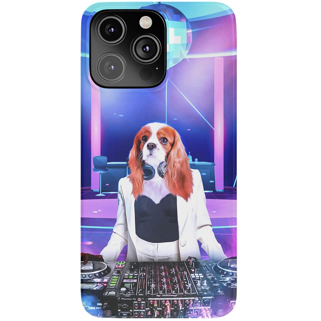 Funda para móvil personalizada &#39;La DJ femenina&#39;