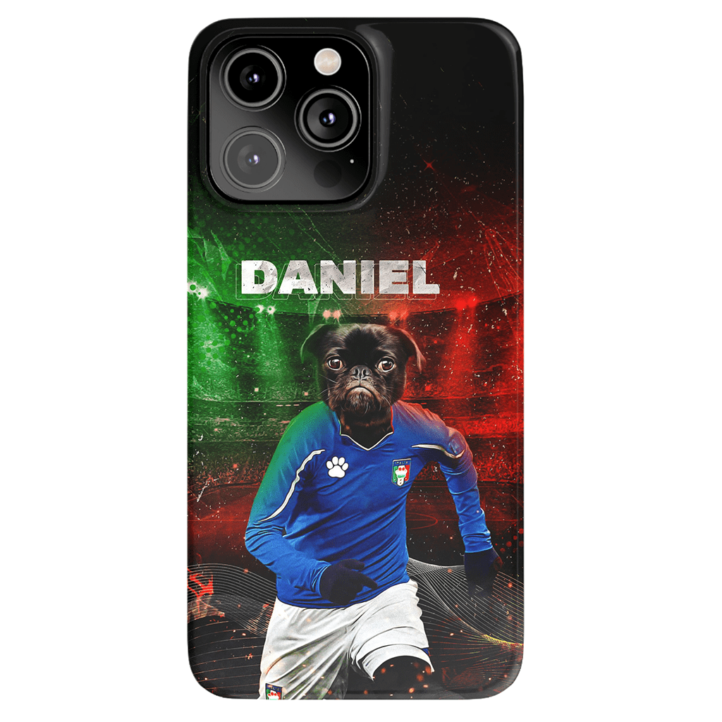 Funda para móvil personalizada &#39;Italia Doggos Soccer&#39;