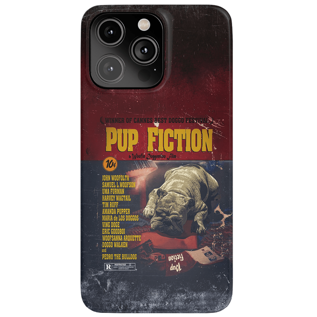 Funda para teléfono personalizada &#39;Pup Fiction&#39;