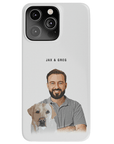 Funda moderna personalizada para teléfono para mascotas y humanos