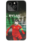 Funda para teléfono personalizada 'Wales Doggos Soccer'