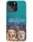 Funda personalizada para teléfono con 2 mascotas 'Doggos of Los Angeles'