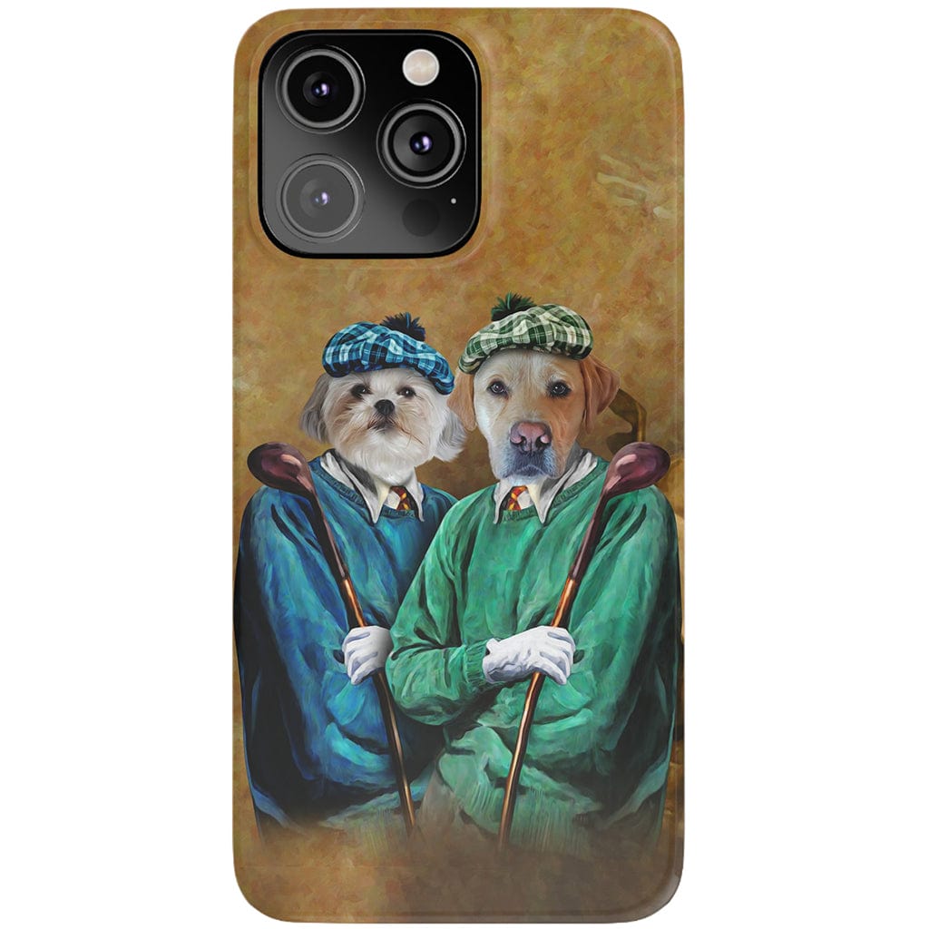 Funda personalizada para teléfono con 2 mascotas &#39;The Golfers&#39;