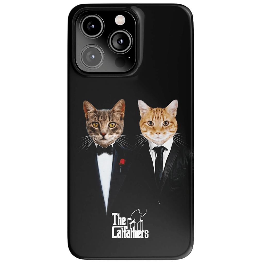 Funda personalizada para teléfono con 2 mascotas &#39;The Catfathers&#39;