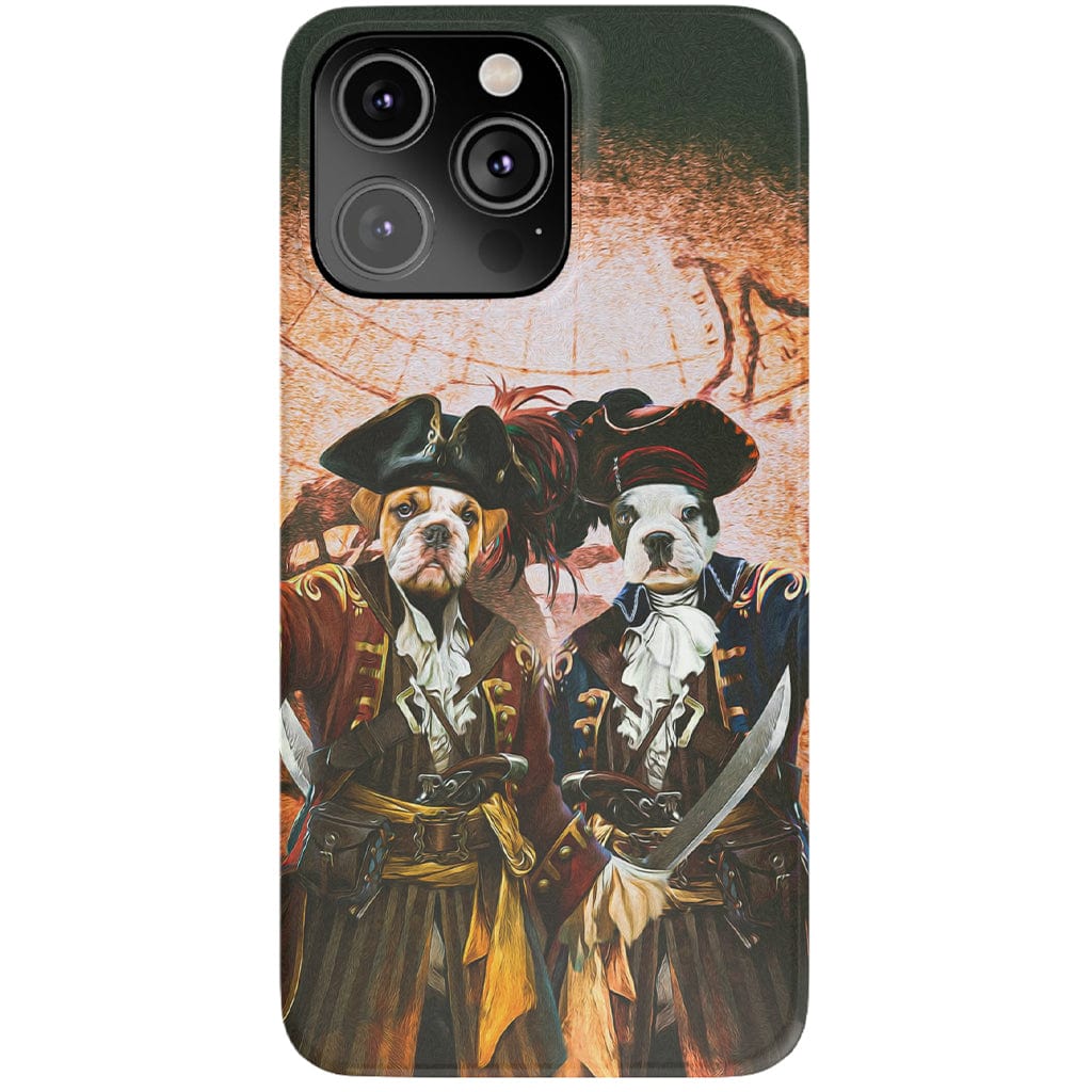 Funda personalizada para teléfono con 2 mascotas &#39;Los Piratas&#39;