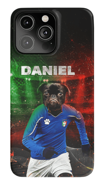 Funda para móvil personalizada &#39;Italia Doggos Soccer&#39;