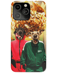 Funda personalizada para teléfono con 2 mascotas 'Squid Paws'