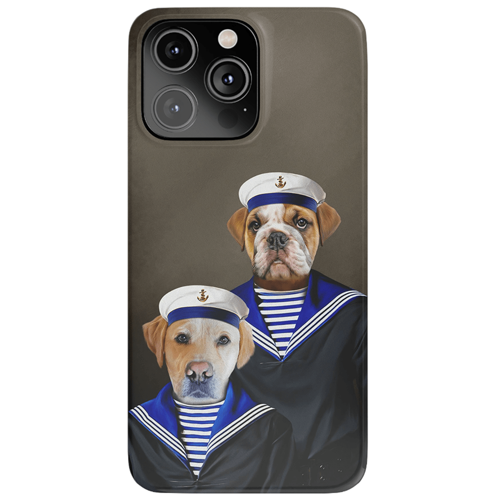 Funda personalizada para teléfono con 2 mascotas &#39;The Sailors&#39;