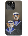 Funda personalizada para teléfono con 2 mascotas 'The Sailors'