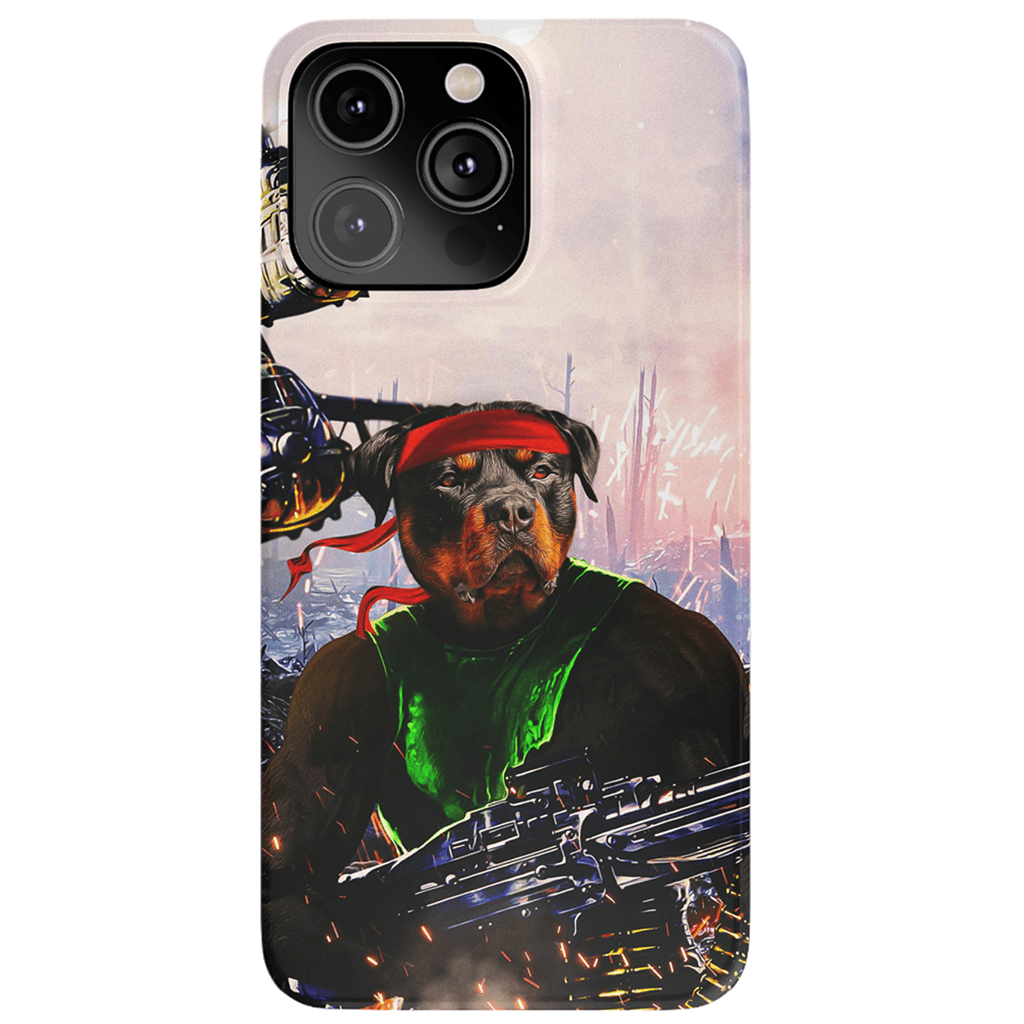 Funda para teléfono personalizada &#39;Rambo Doggo&#39;