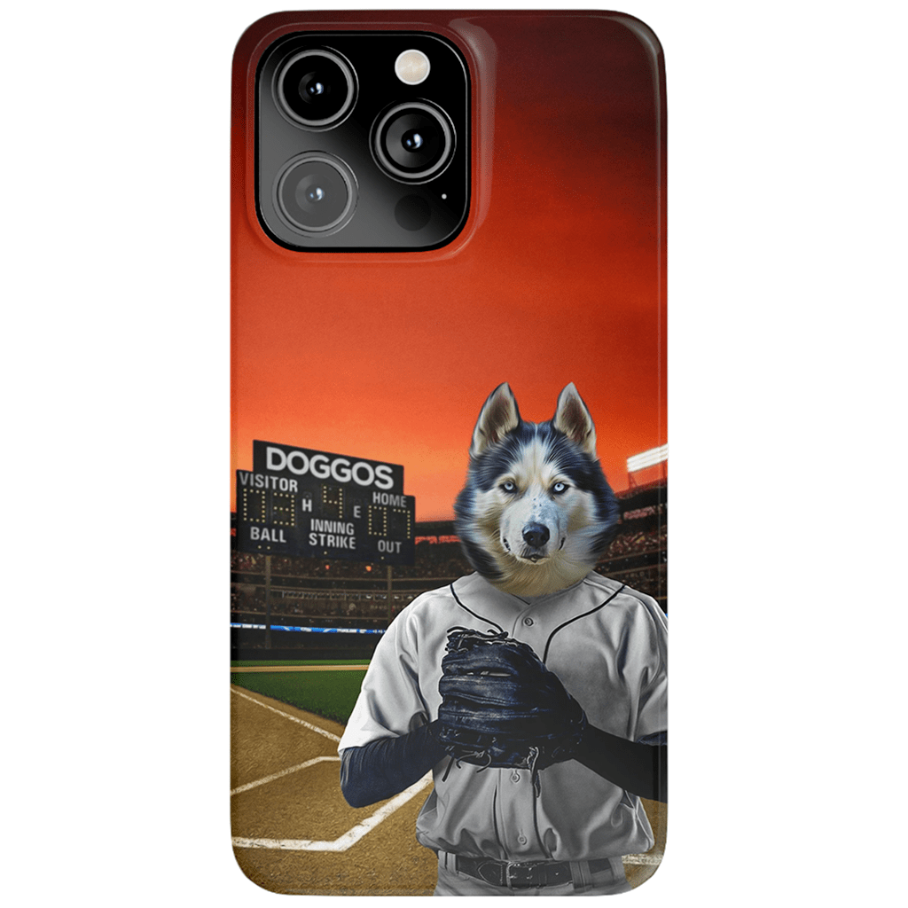 Funda para móvil personalizada &#39;El jugador de béisbol&#39;