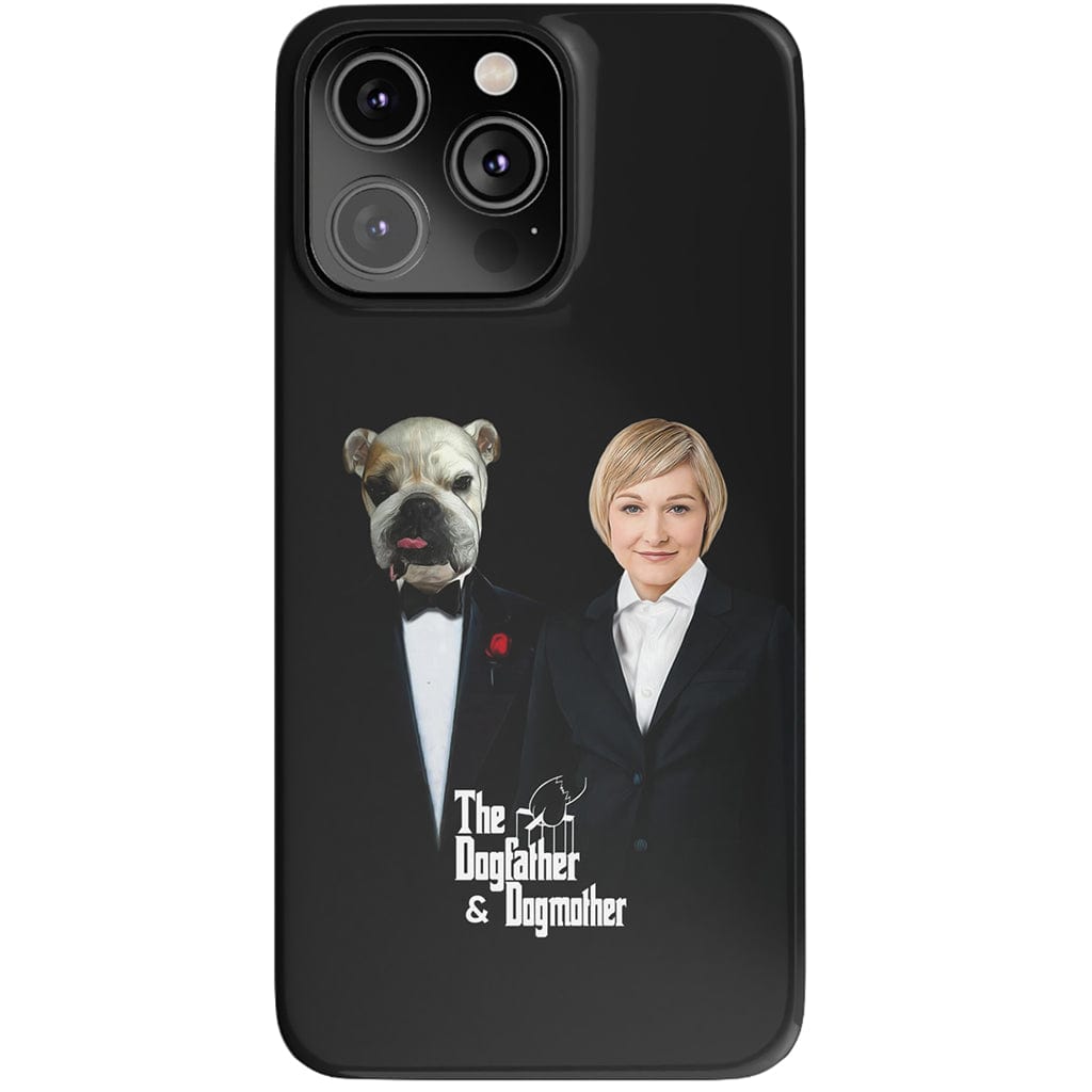 Funda personalizada para teléfono humano o mascota &#39;The Dogfather &amp;amp; Dogmother&#39;