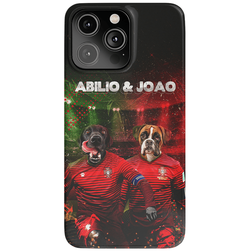 &#39;Portugal Doggos&#39; Funda personalizada para teléfono con 2 mascotas