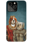 Funda personalizada para teléfono con 2 mascotas 'Reina y Princesa'