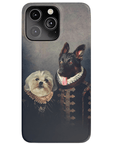 Funda personalizada para teléfono con 2 mascotas 'Duque y Duquesa'