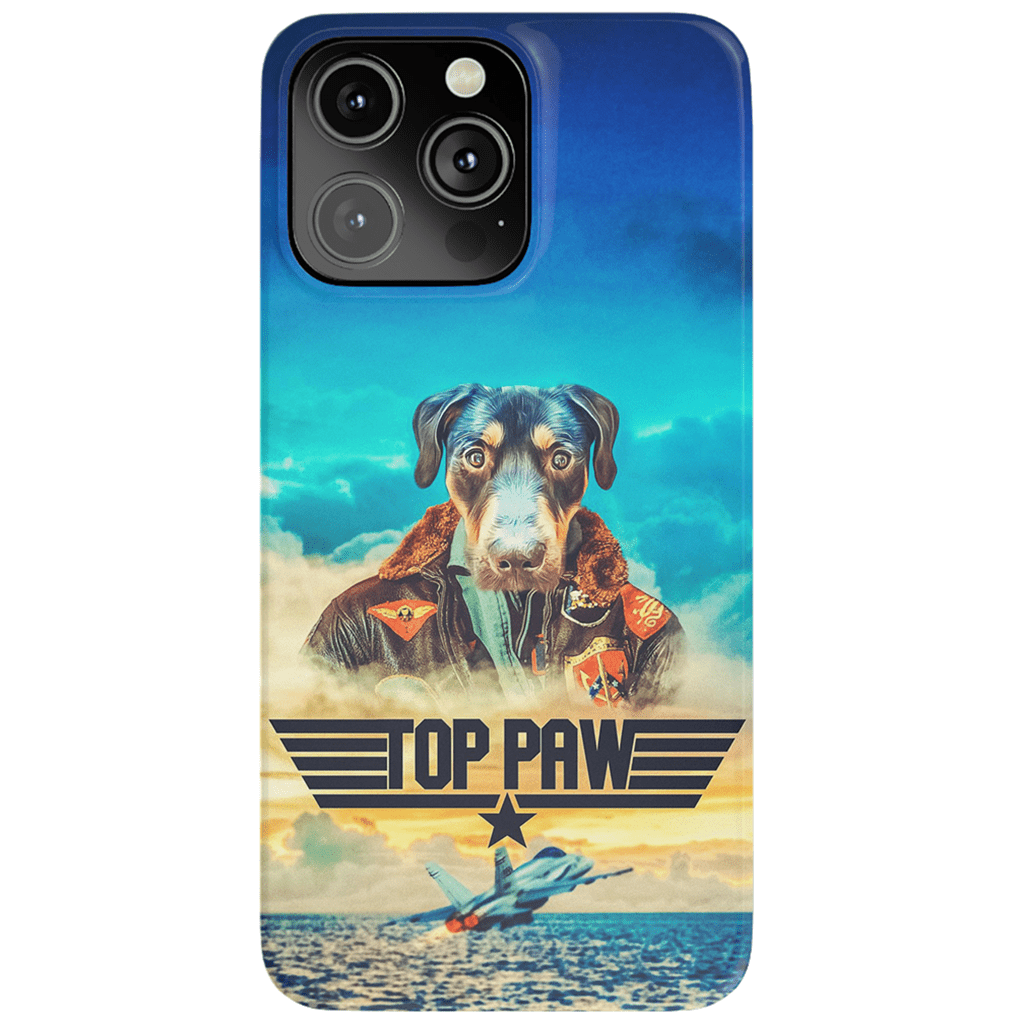 Funda para teléfono personalizada &#39;Top Paw&#39;