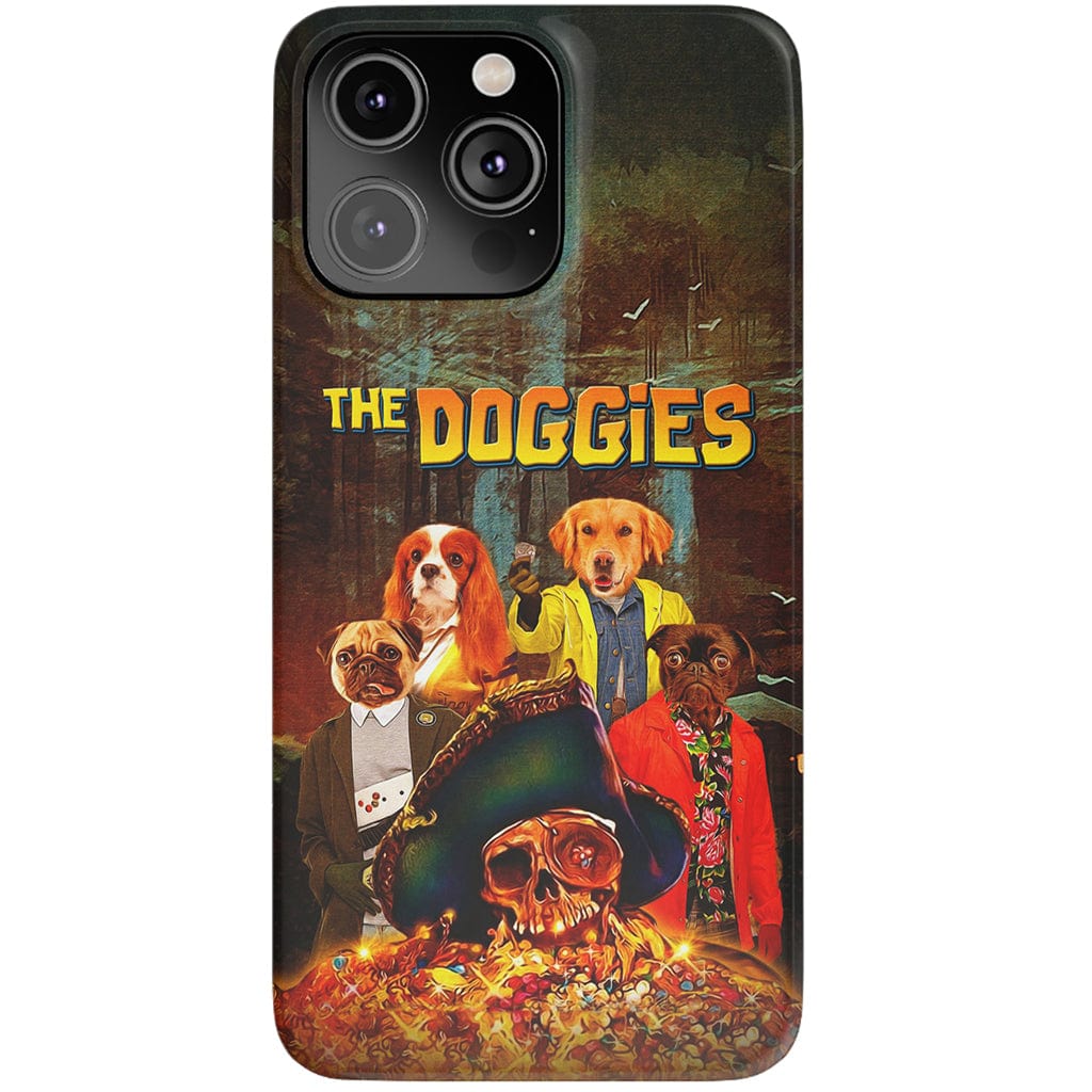 &#39;The Doggies&#39; Funda personalizada para teléfono con 4 mascotas