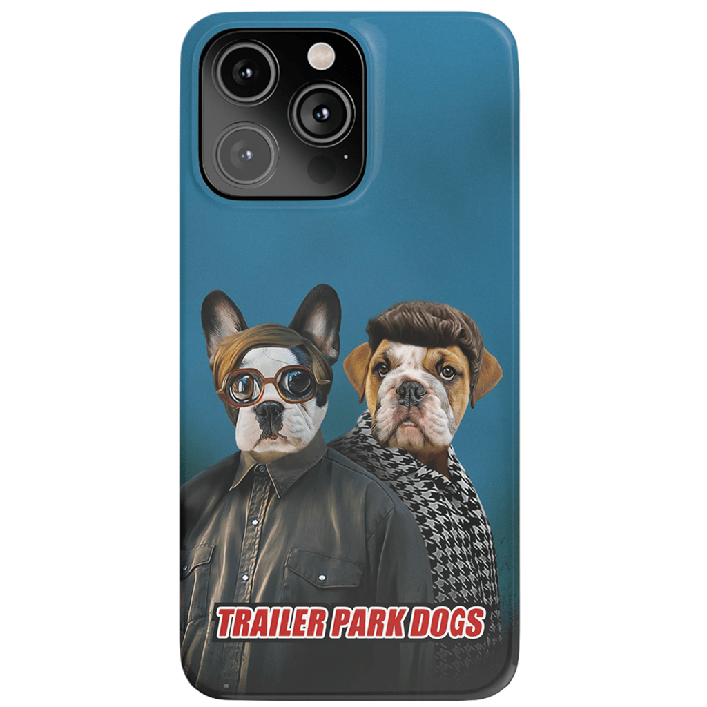 &#39;Trailer Park Dogs 2&#39; Funda personalizada para teléfono con 2 mascotas