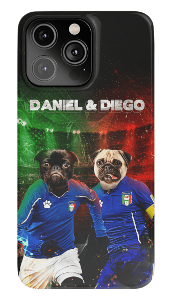 &#39;Italy Doggos&#39; Funda personalizada para teléfono con 2 mascotas