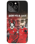 Funda personalizada para teléfono con 2 mascotas 'Poland Doggos'