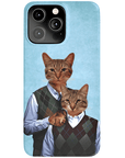 Funda personalizada para teléfono con 2 gatos 'Step Kitties'