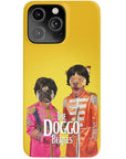 Funda personalizada para teléfono con 2 mascotas 'The Doggo Beatles'