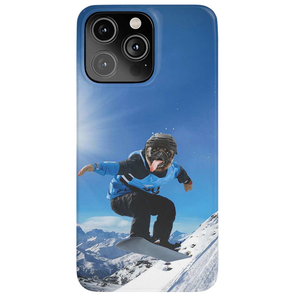 Funda para móvil personalizada &#39;El snowboarder&#39;