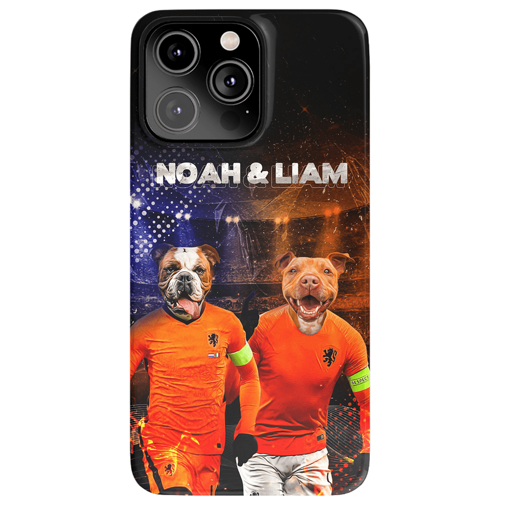 Funda personalizada para teléfono con 2 mascotas &#39;Holland Doggos&#39;