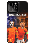 Funda personalizada para teléfono con 2 mascotas 'Holland Doggos'