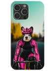 Funda para móvil personalizada 'La ciclista femenina'