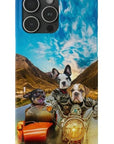 'Harley Wooferson' Funda personalizada para teléfono con 3 mascotas