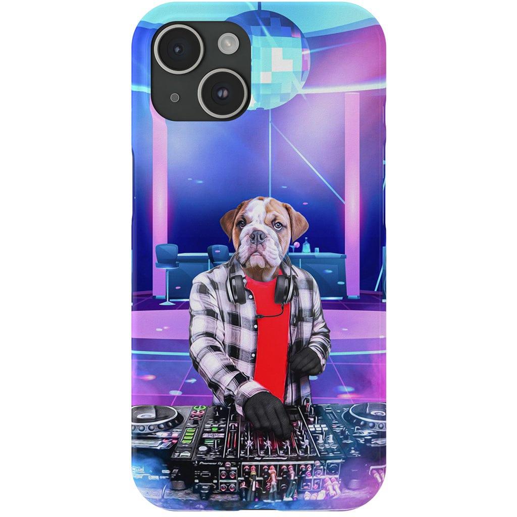 Funda para móvil personalizada &#39;El DJ masculino&#39;