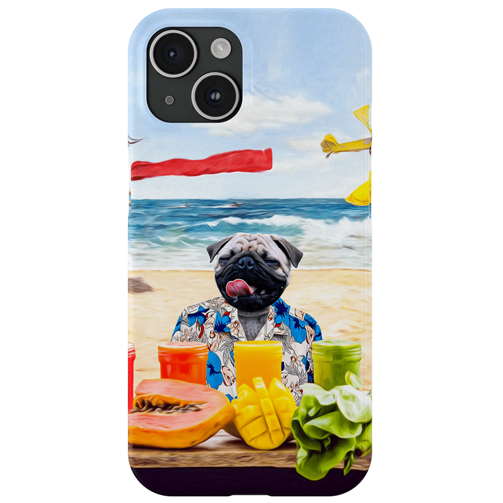 Funda para móvil personalizada &#39;El perro de la playa&#39;