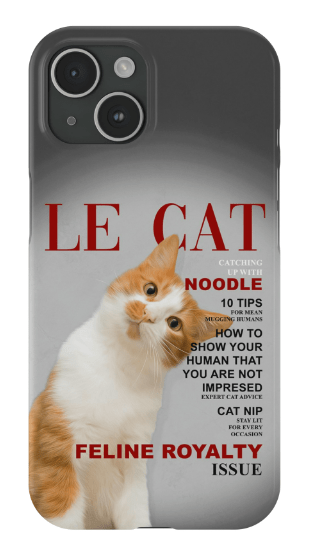 Funda para móvil personalizada &#39;Le Cat&#39;