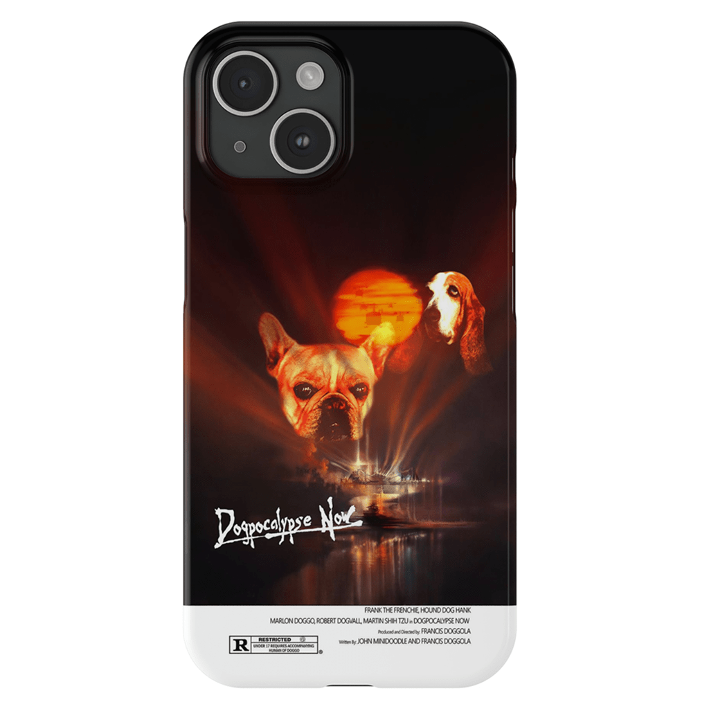 Funda personalizada para teléfono con 2 perros &#39;Dogpocalypse Now&#39;